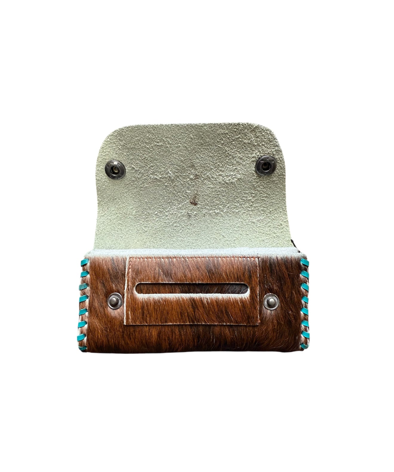 A8650 - Hair-On Cowhide Leather Tobacco Pouch
