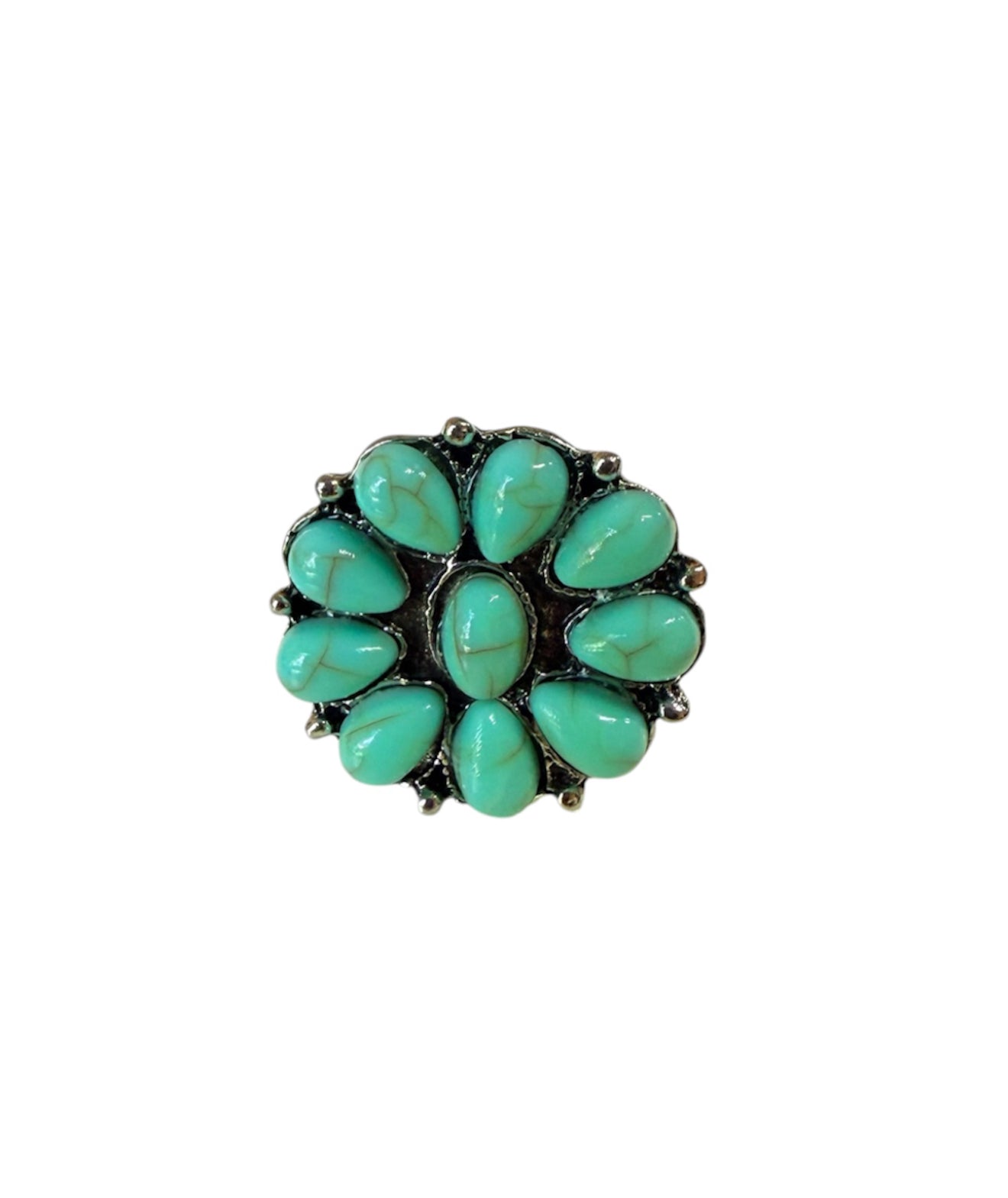 J6727 - Western Design Stone Ring - Rawhide Western Wear 