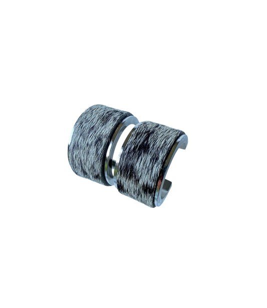 J7048C - C Shape Hide Stud Earrings - Rawhide Western Wear 