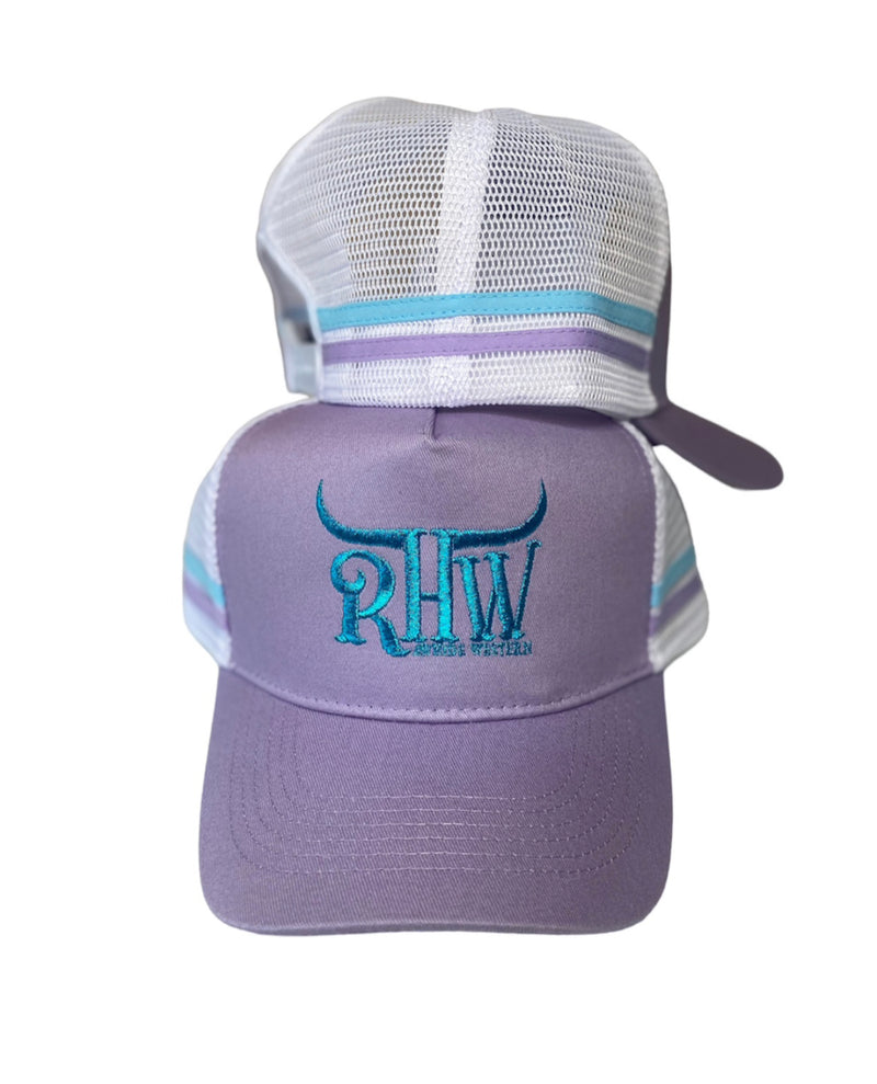 P4148 - RHW Lilac P/Tail Western Trucker Cap