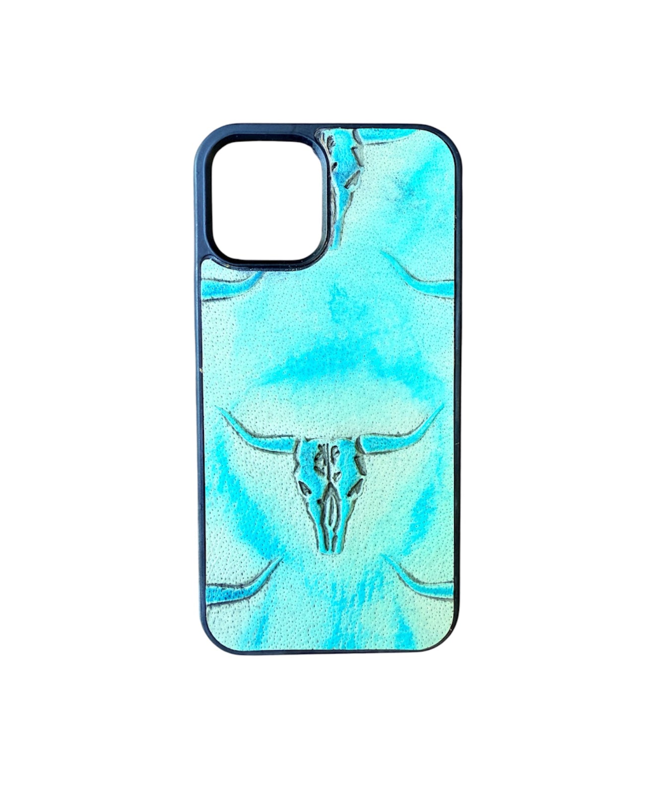 A8367 - IPhone 12/12Pro Leather w Rubber Case - Rawhide Western Wear 