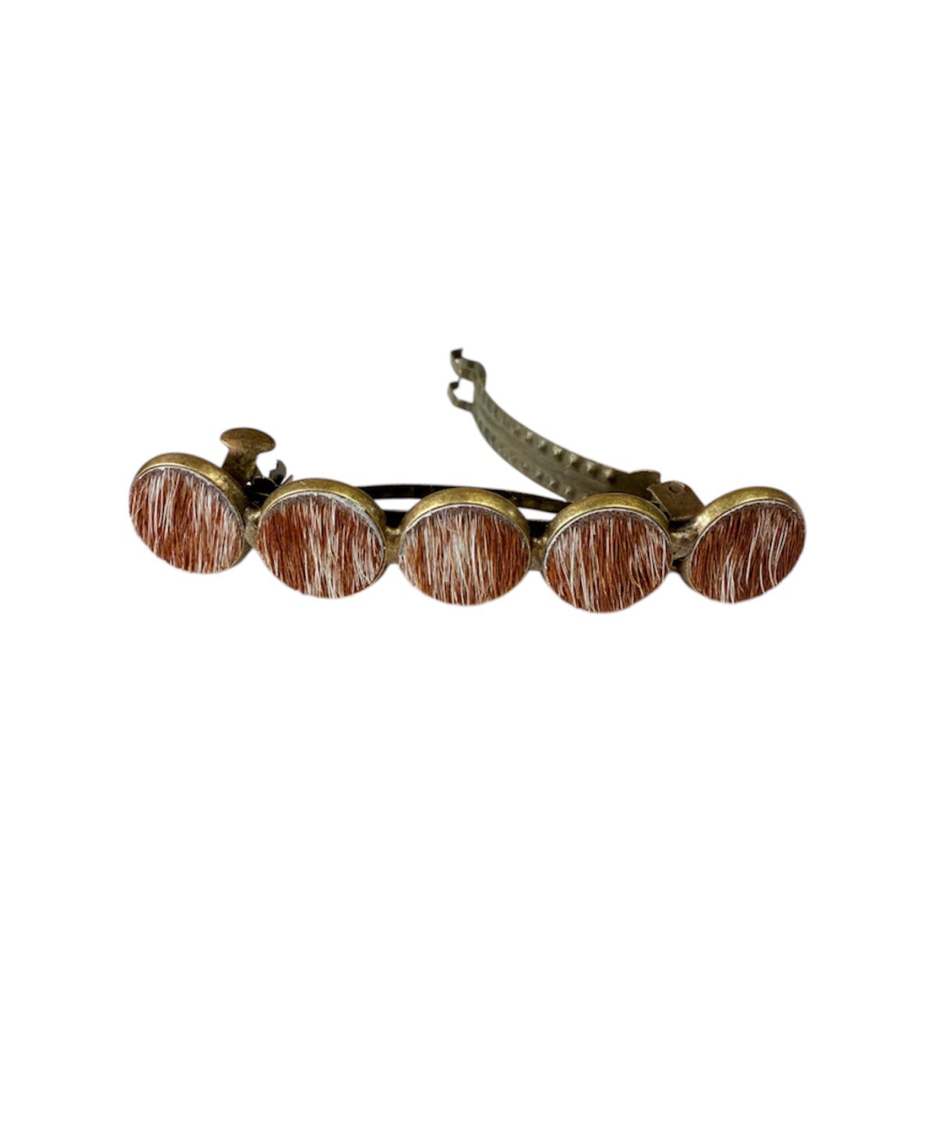 A8860 - Western Cowhide Hair Clip Barrette