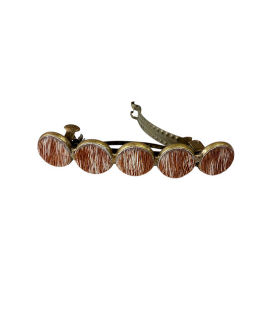 A8860 - Western Cowhide Hair Clip Barrette