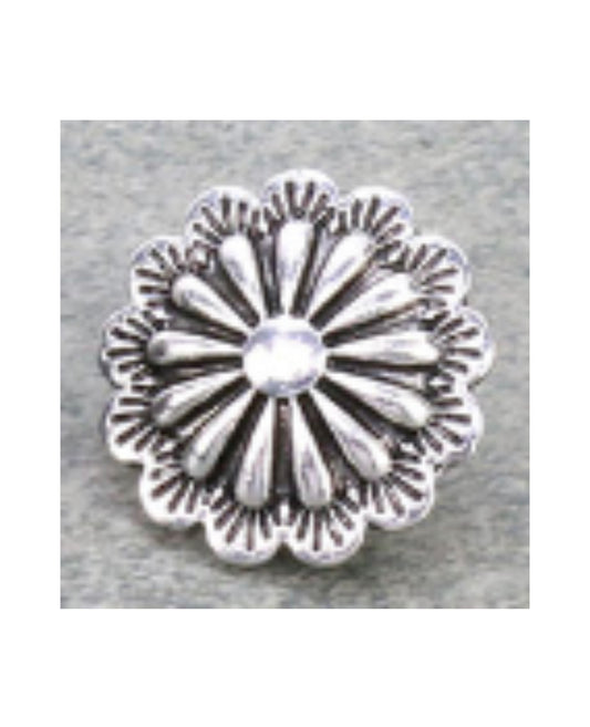 J6677D - Western Squash Blossom Stone Hat Pin