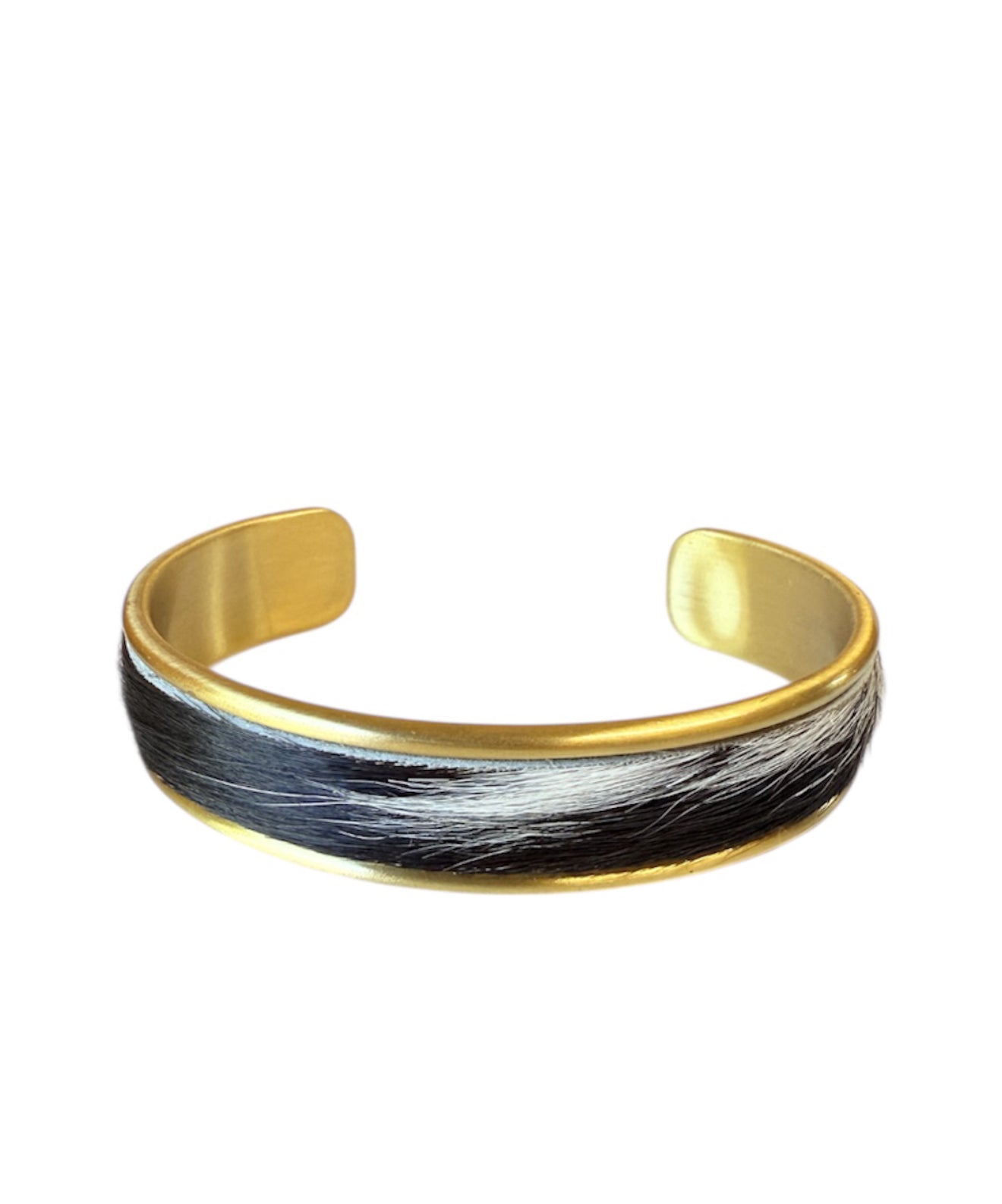 J6872R - 3/4 Bangle w Cowhide Bezel (slightly tarnished)