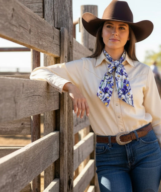 A8943 - Purple Satin Thin Neck Tie - Rawhide Western Wear 