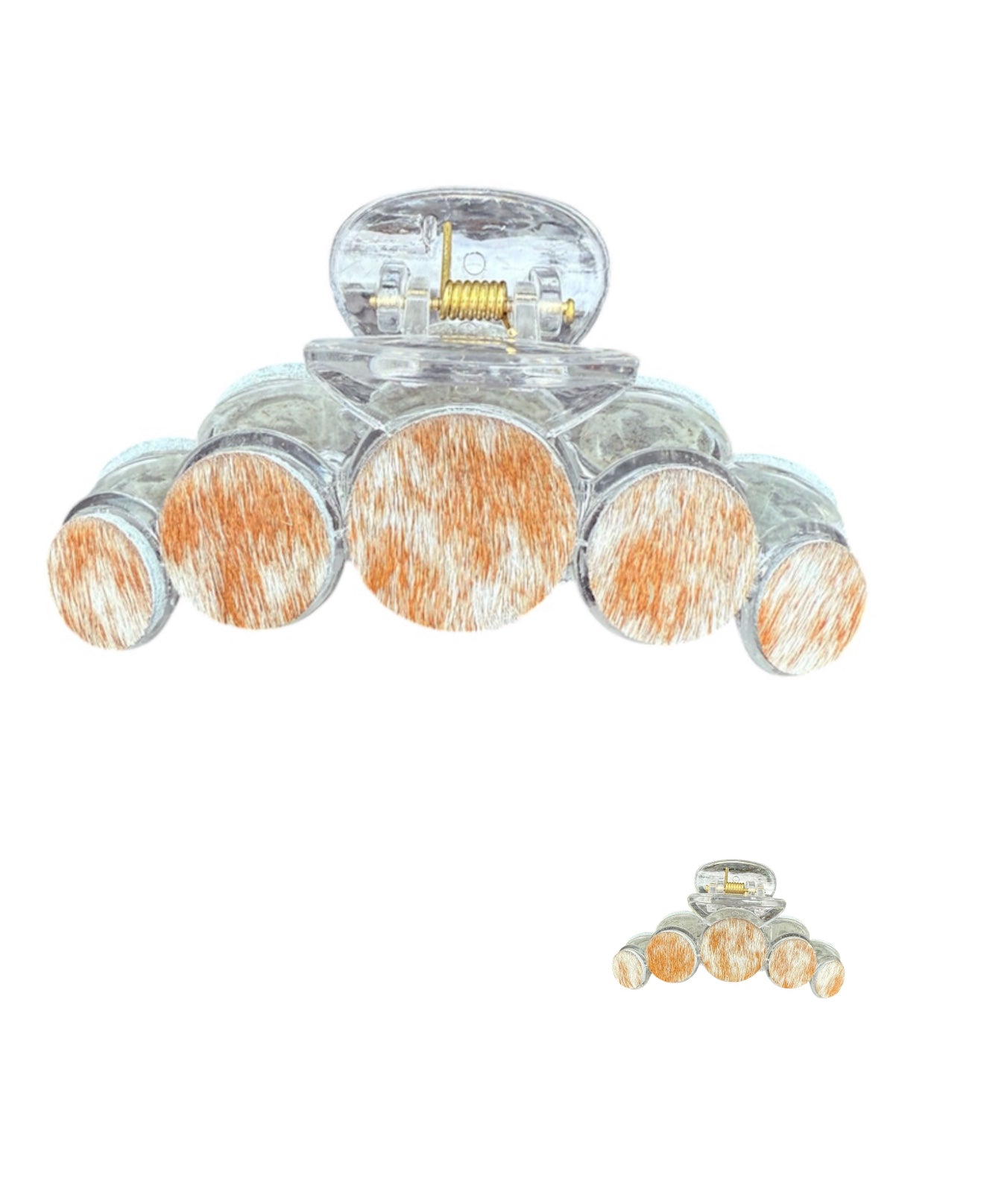 J6892 -  Cowhide Large Hair Claw Clip