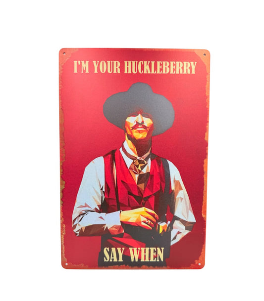 A8911J -  Dr. Holiday Metal Sign