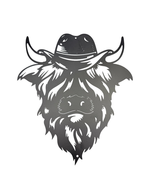 A8913F -  Black Metal Silhouette Sign