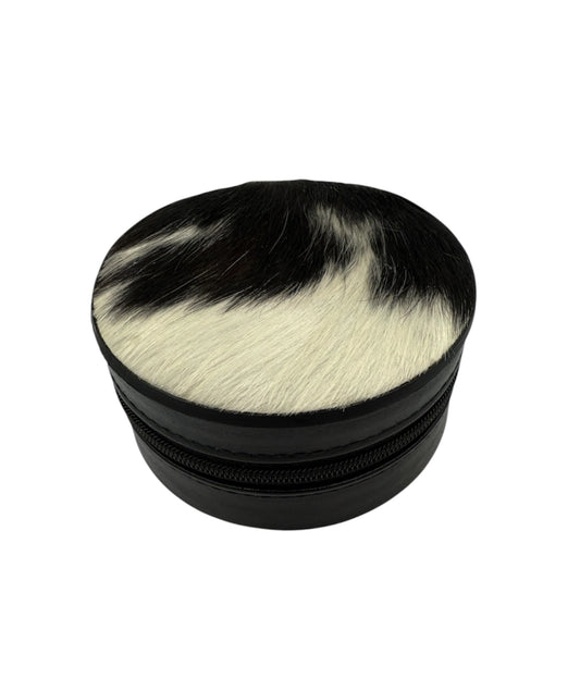 A8852 - 3 Layer Small Cowhide Leather Jewellery Box - Rawhide Western Wear 