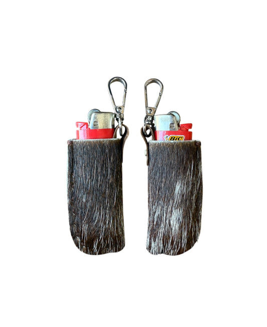 A8895 -  Cowhide Lighter Holder w Clip - Rawhide Western Wear 