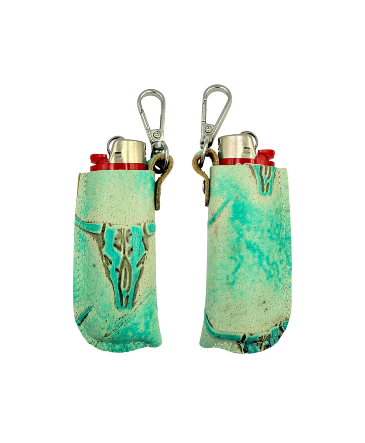 A8894 -  Leather Lighter Holder w Clip - Rawhide Western Wear 