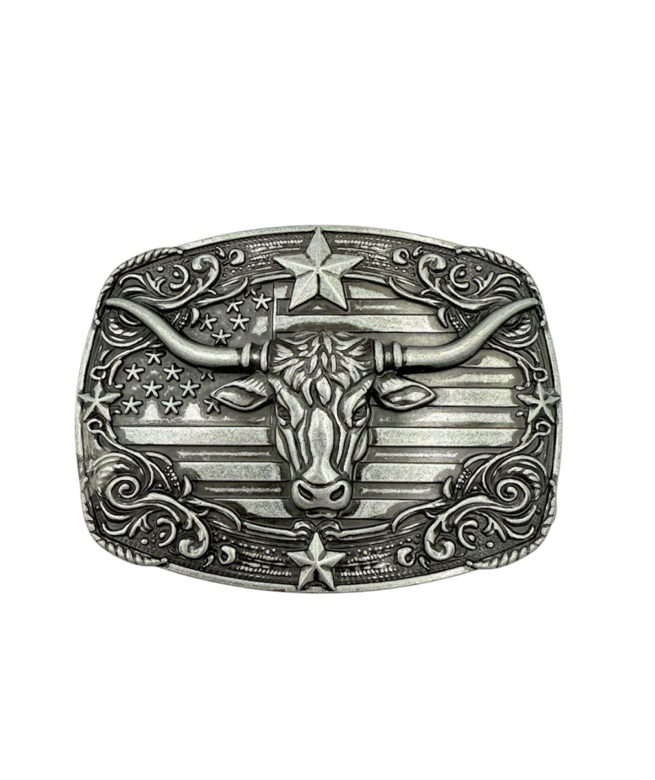 A8941 - Longhorn Zinc alloy Belt Buckle - Rawhide Western Wear 