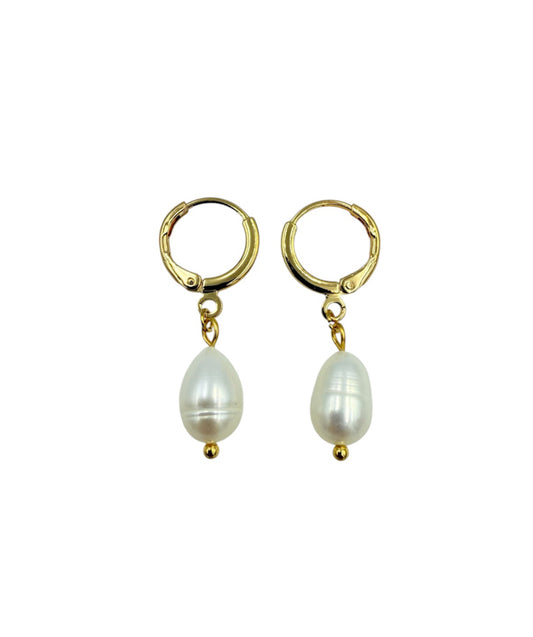 J7062 - Real Pearl Sleepers Earring - Rawhide Western Wear 