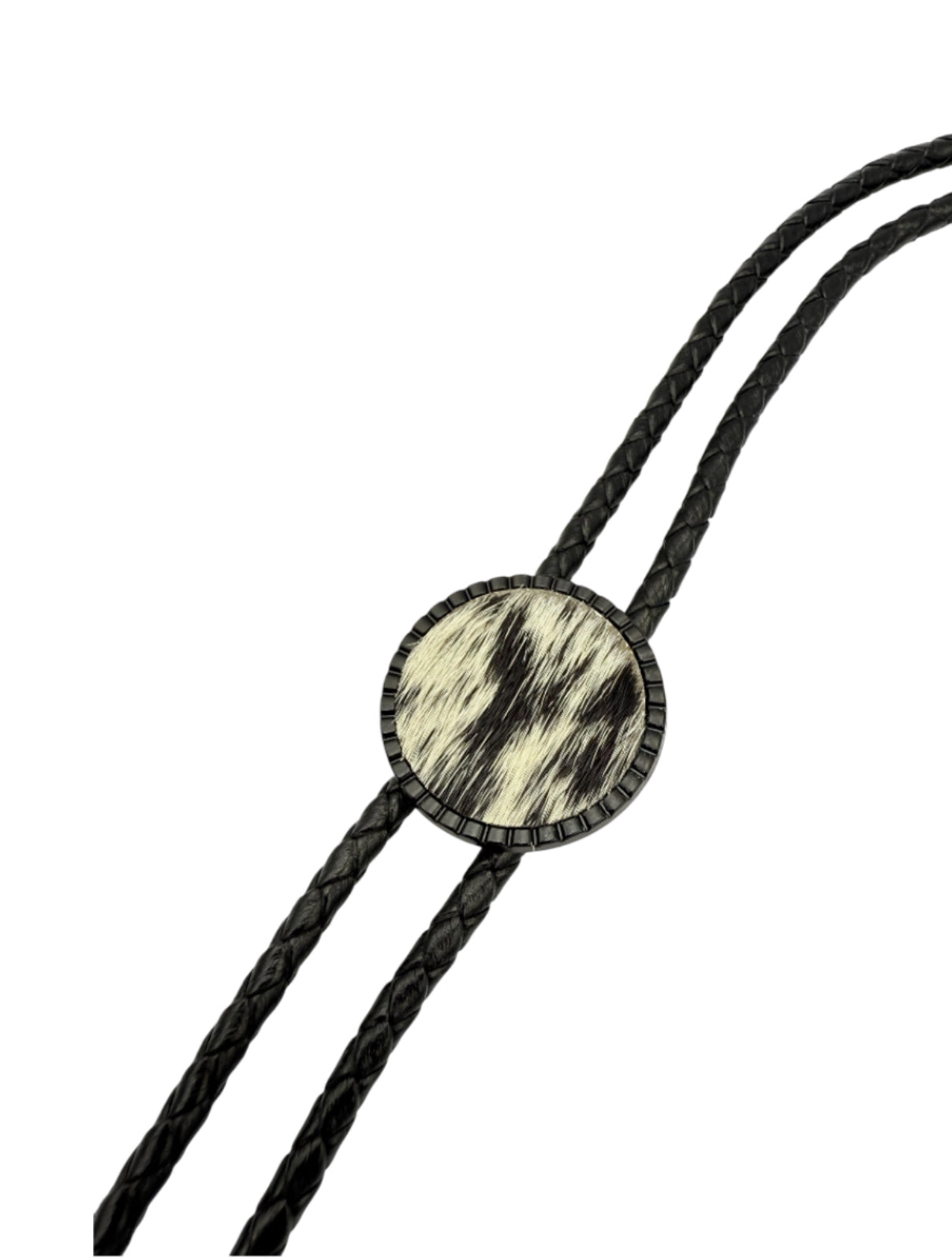 J7127 - Real Leather & Cowhide Adult Bolo Tie