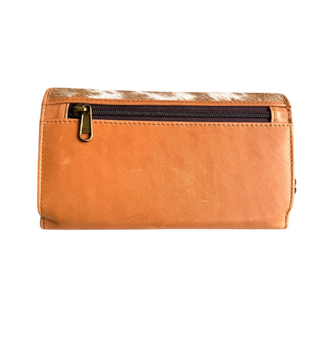 WH77902 - Tooled Hair-On-Hide Wallet