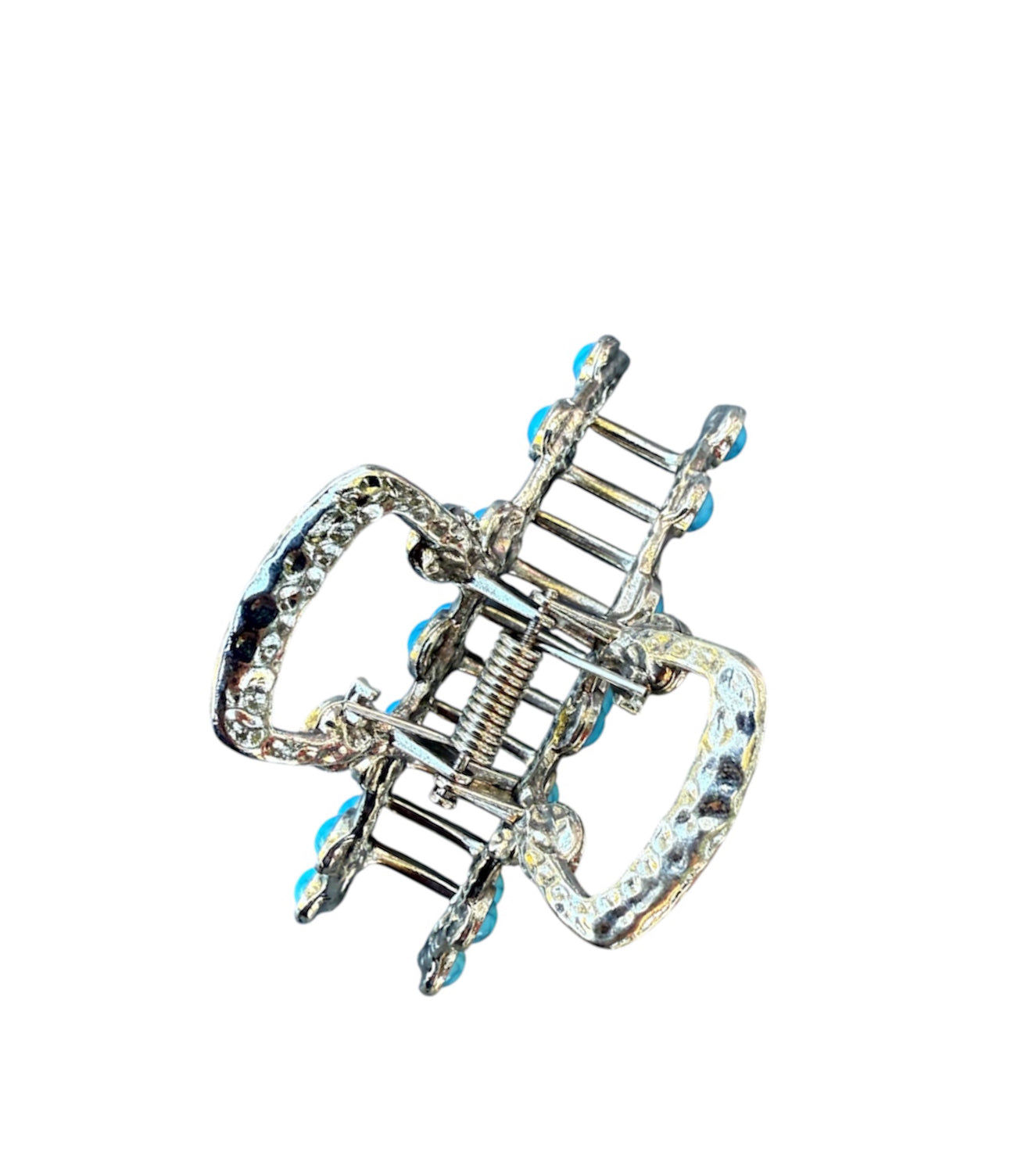 J6935 - Turquoise Bead Hair Claw Clip
