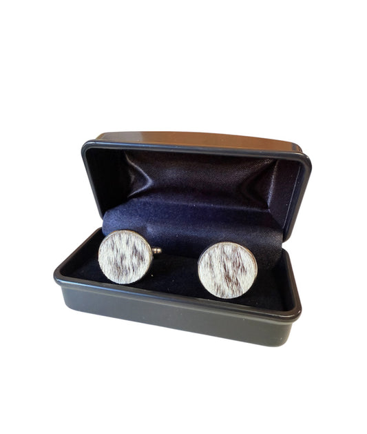 A8784  - 100% Hair On Hide Cufflinks