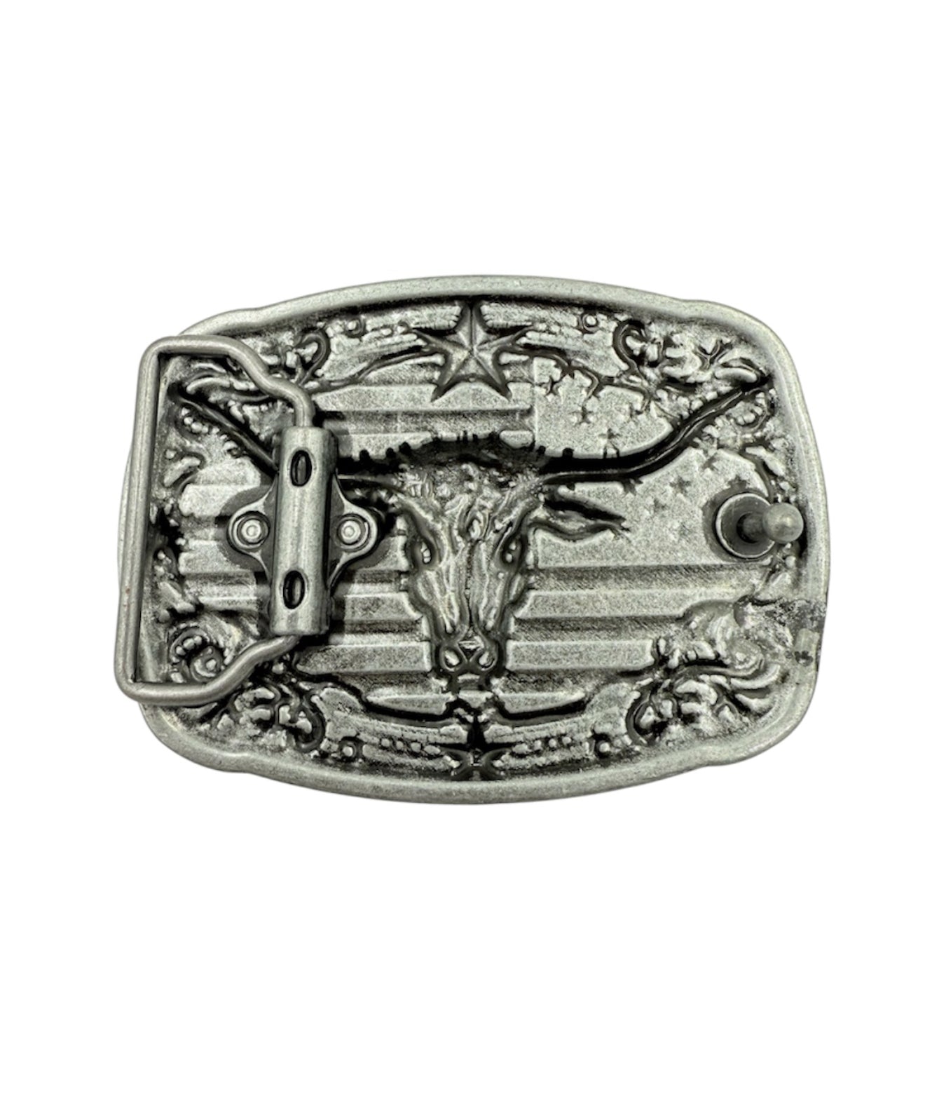 A8941 - Longhorn Zinc alloy Belt Buckle - Rawhide Western Wear 