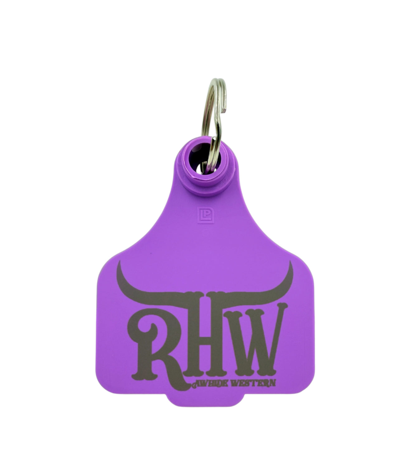 P4257 - Purple Rawhide Western Cattle Tag