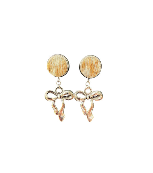 J6668E - 100% Hair on Hide Earrings
