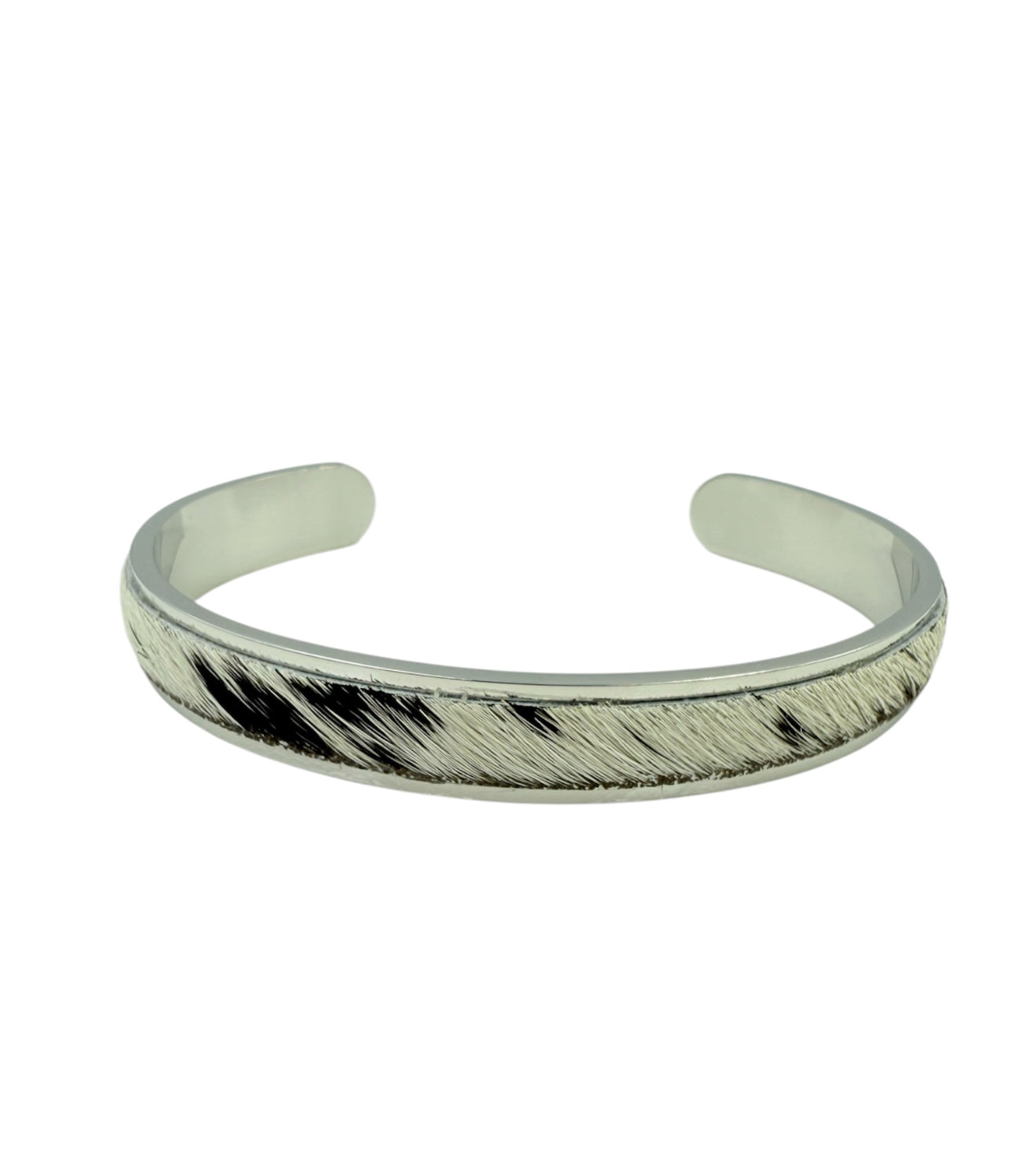 J6848 - Solid/Stainless Steel 3/4 Bangle Cowhide - Rawhide Western Wear 