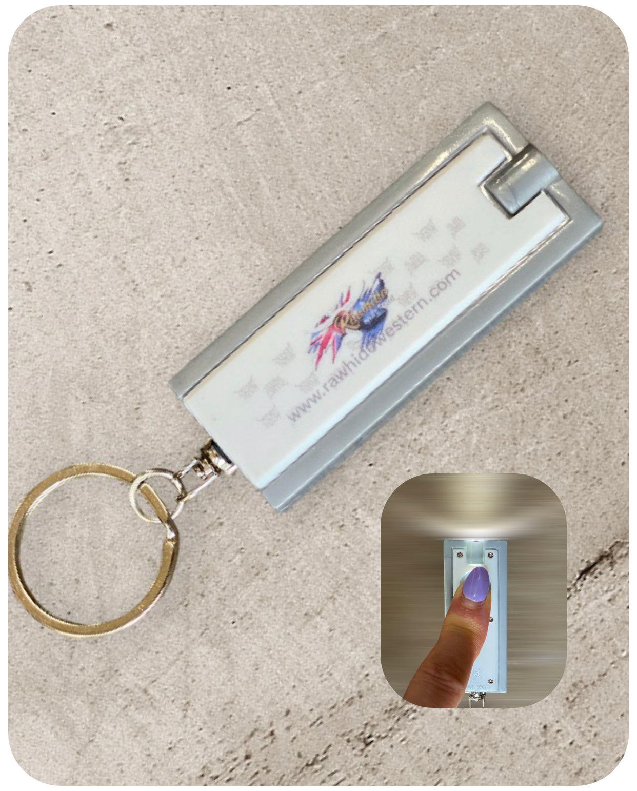 P4145 - Rawhide LED light keyring