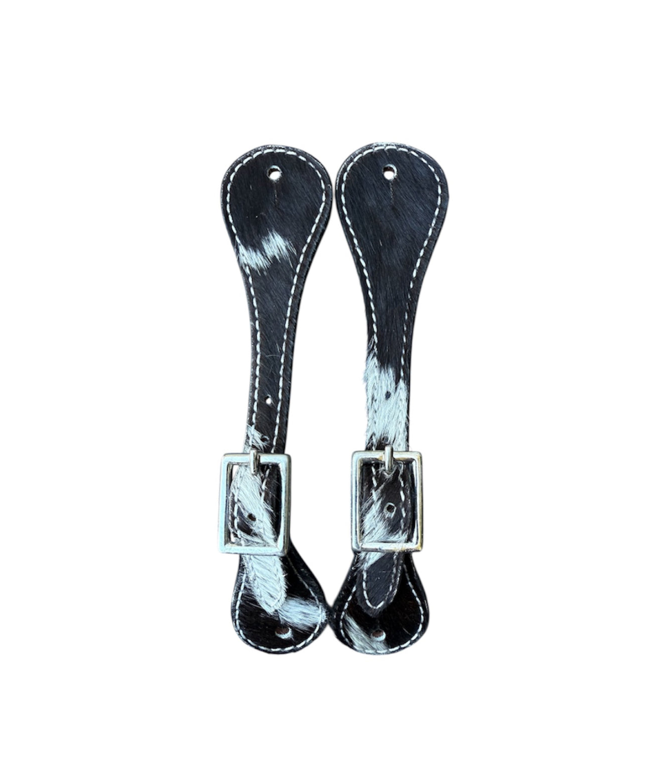 31008G -  Leather Hair on Cowhide Youth / Ladies Spur Straps