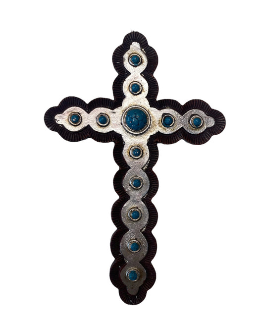 RA7128D - Turquoise Stone Cross Ornament