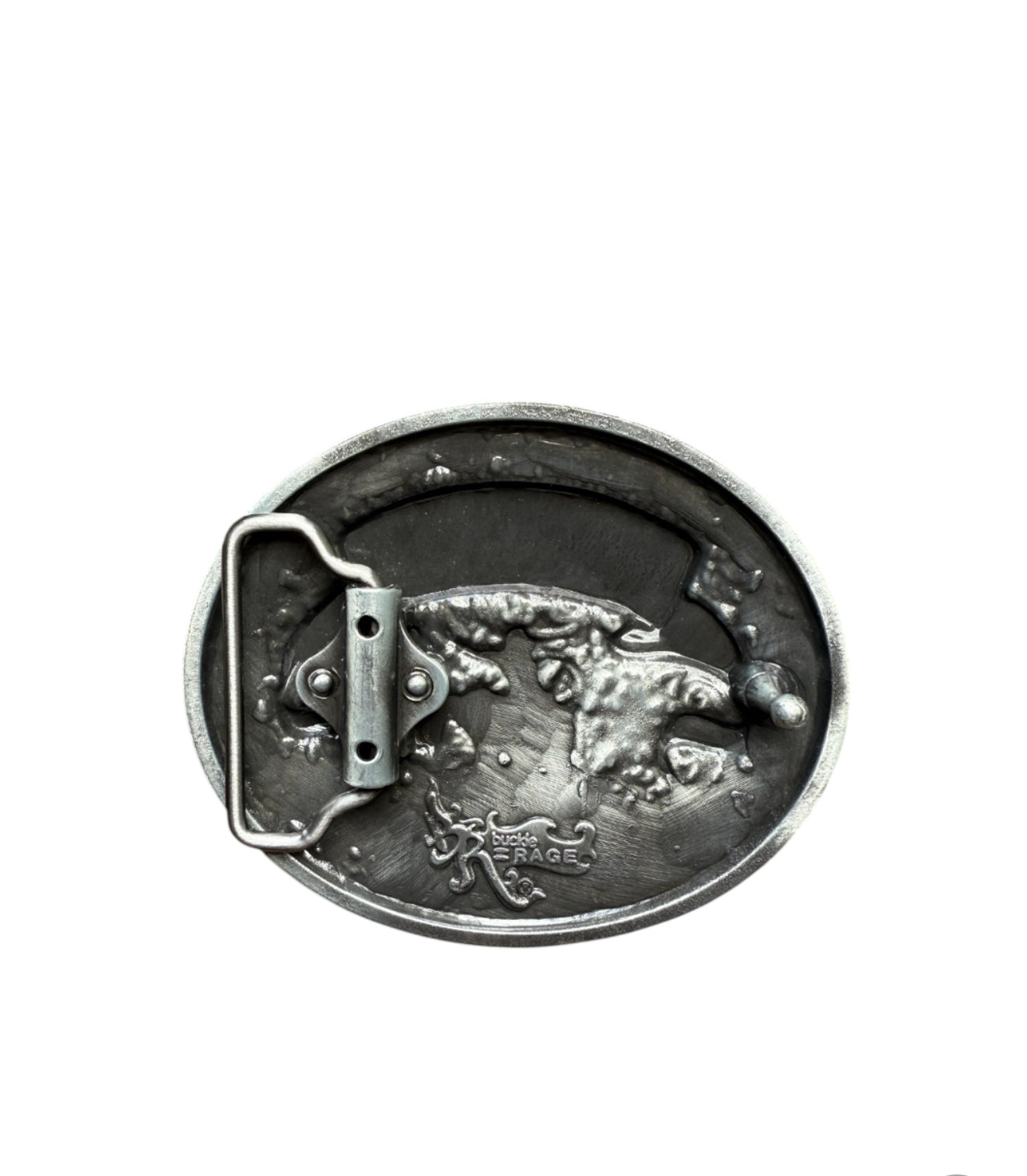 A8831 - Cowgirl Up Antique Silver Colour Western Belt Buckle