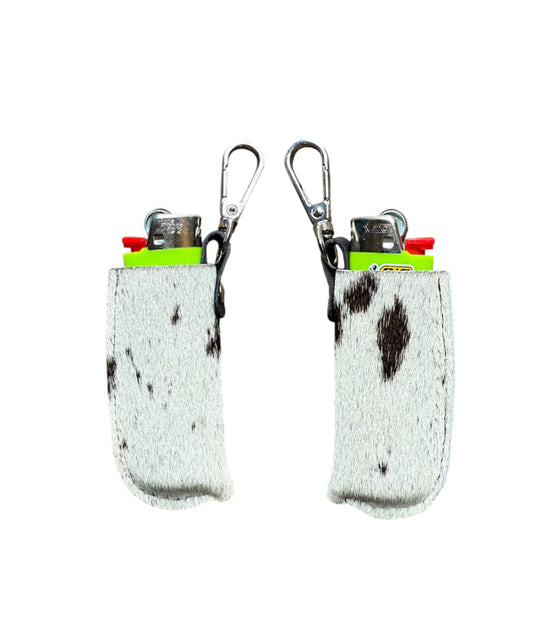 A8900 -  Real Cowhide Lighter Holder w Clip - Rawhide Western Wear 