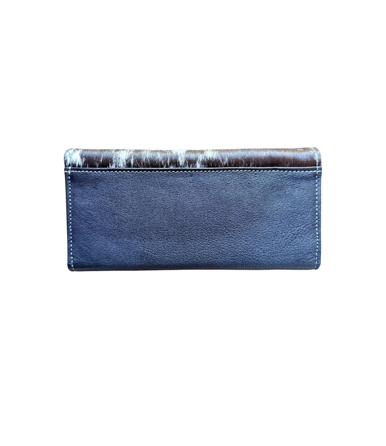 AW23BK - Tooled Hair-On-Hide Wallet