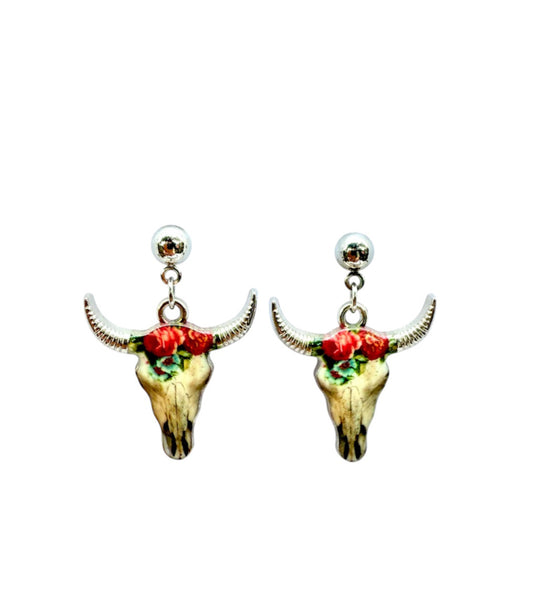J7025D - Stud Dangle Earrings