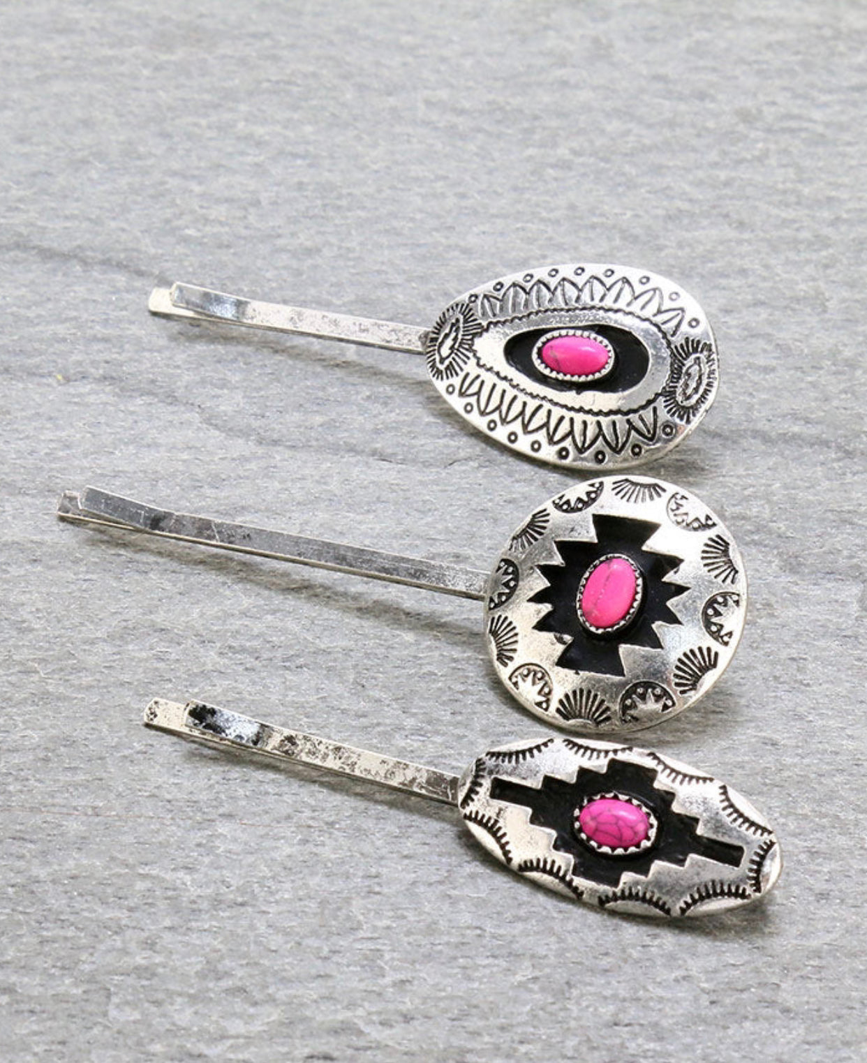 J6638 - 3 Pcs Western Aztec Style Hairpin Set