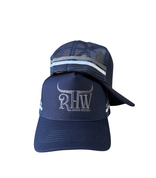 P4238 - RHW Navy Western Trucker Cap