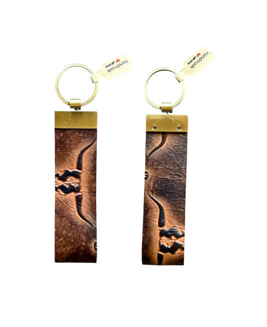 A8291A - Leather Tooled Wrist Starp - Rawhide Western Wear 