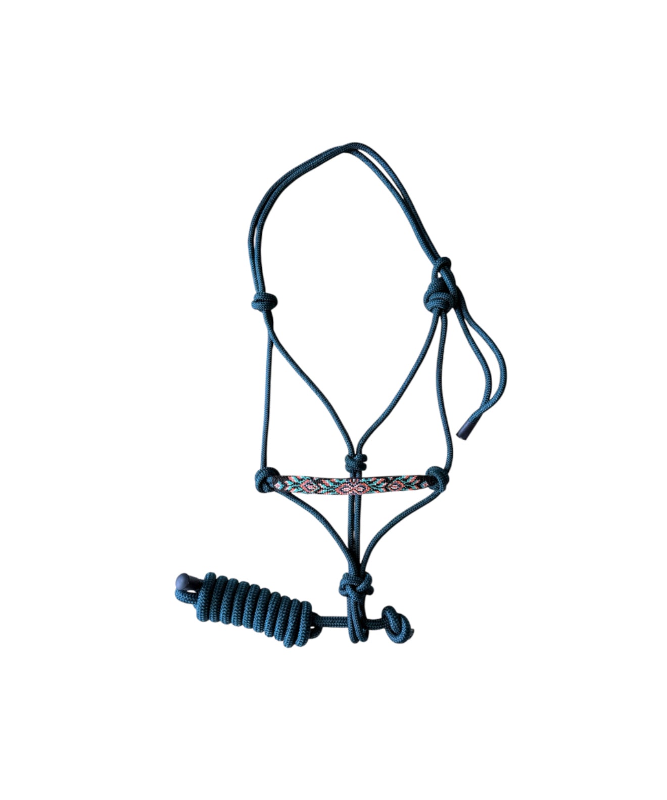 T5572GR - Beaded Rope Halter with Detachable Lead Rope – Cob to Full