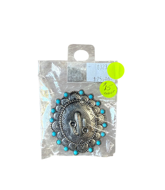 A8323 - Western Texture Cactus Phone Grip & Stand