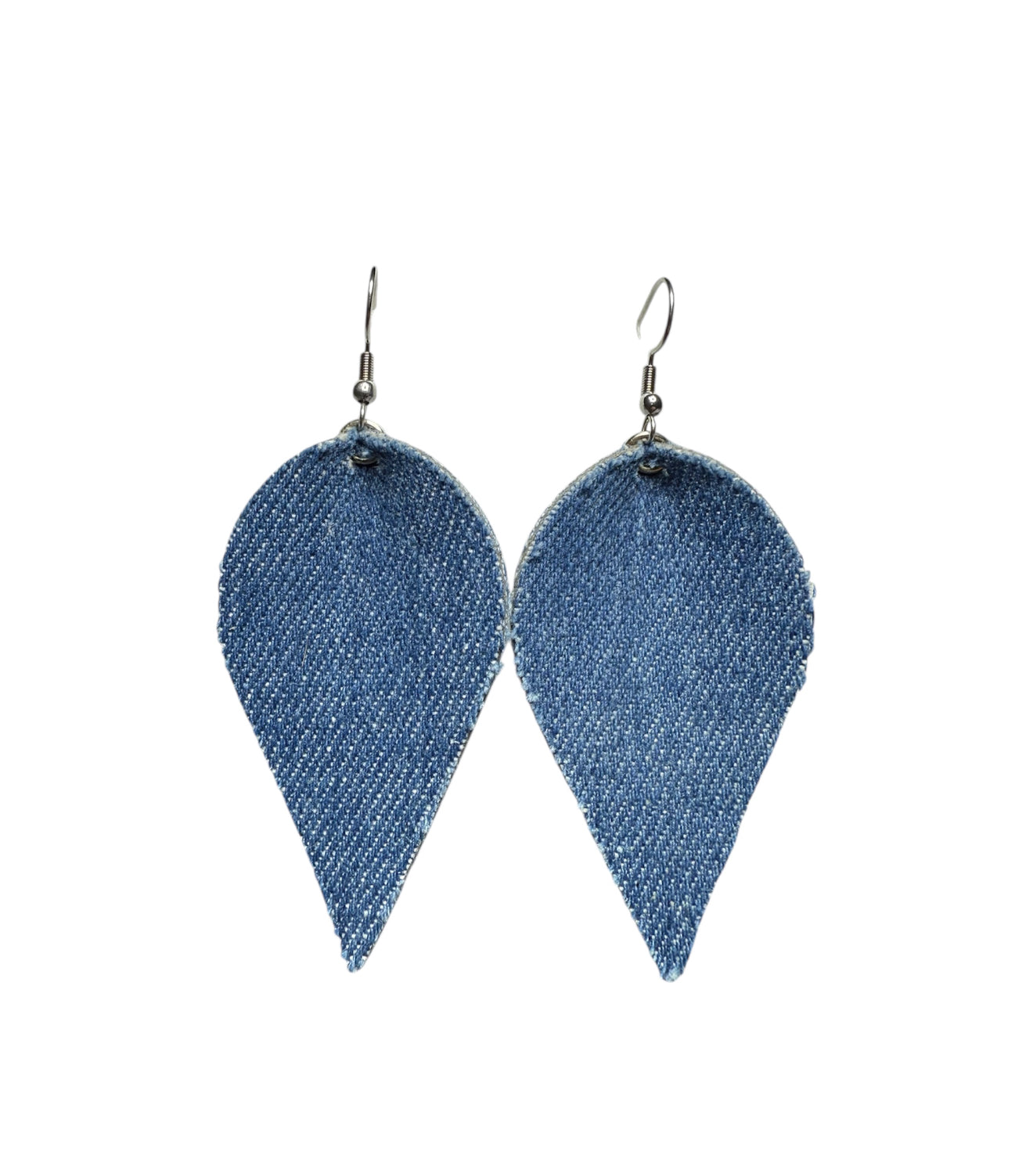 J7044H - Denim Dangle Earrings