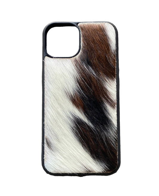 A8471 - IPhone 13 Hair on Hide Leather Case