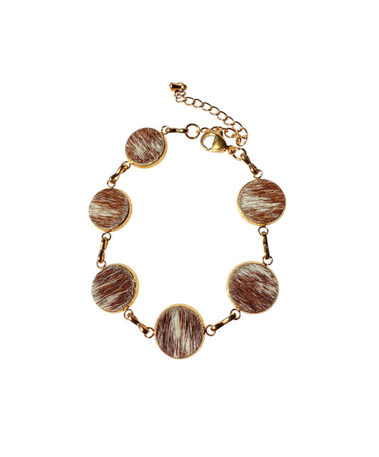 J7166 -  Cowhide Bracelet - Rawhide Western Wear 