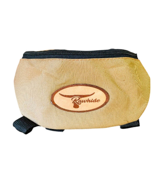 T5528B - Brown Nylon Saddle Pouch