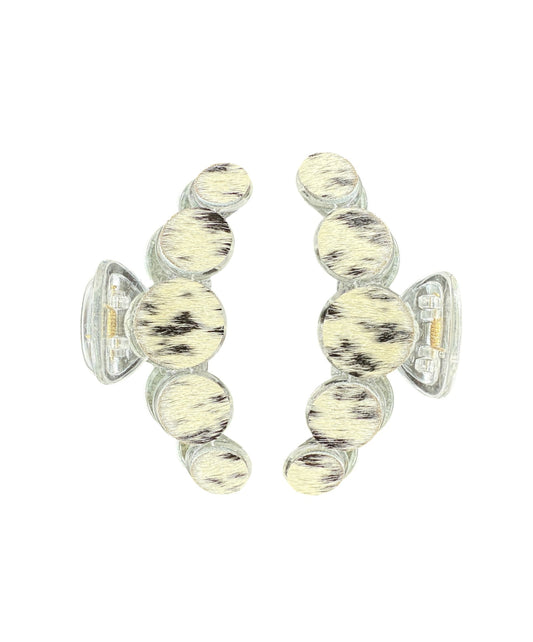 J6892 -  Cowhide Large Hair Claw Clip - Rawhide Western Wear 