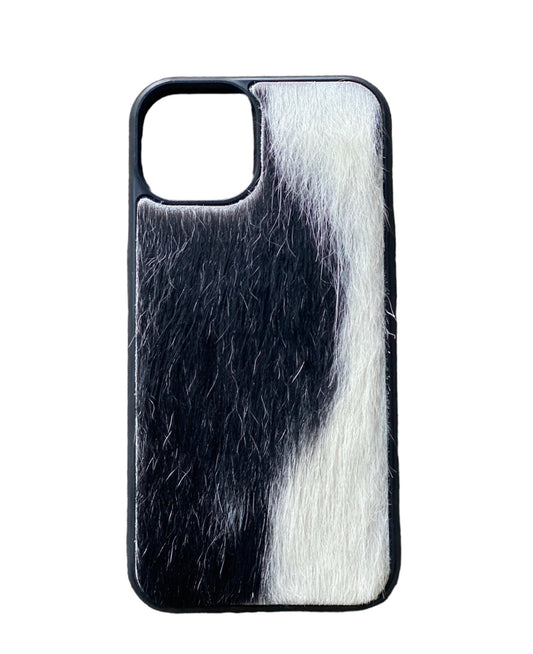 A8470 - IPhone 13 Hair on Hide Leather Case