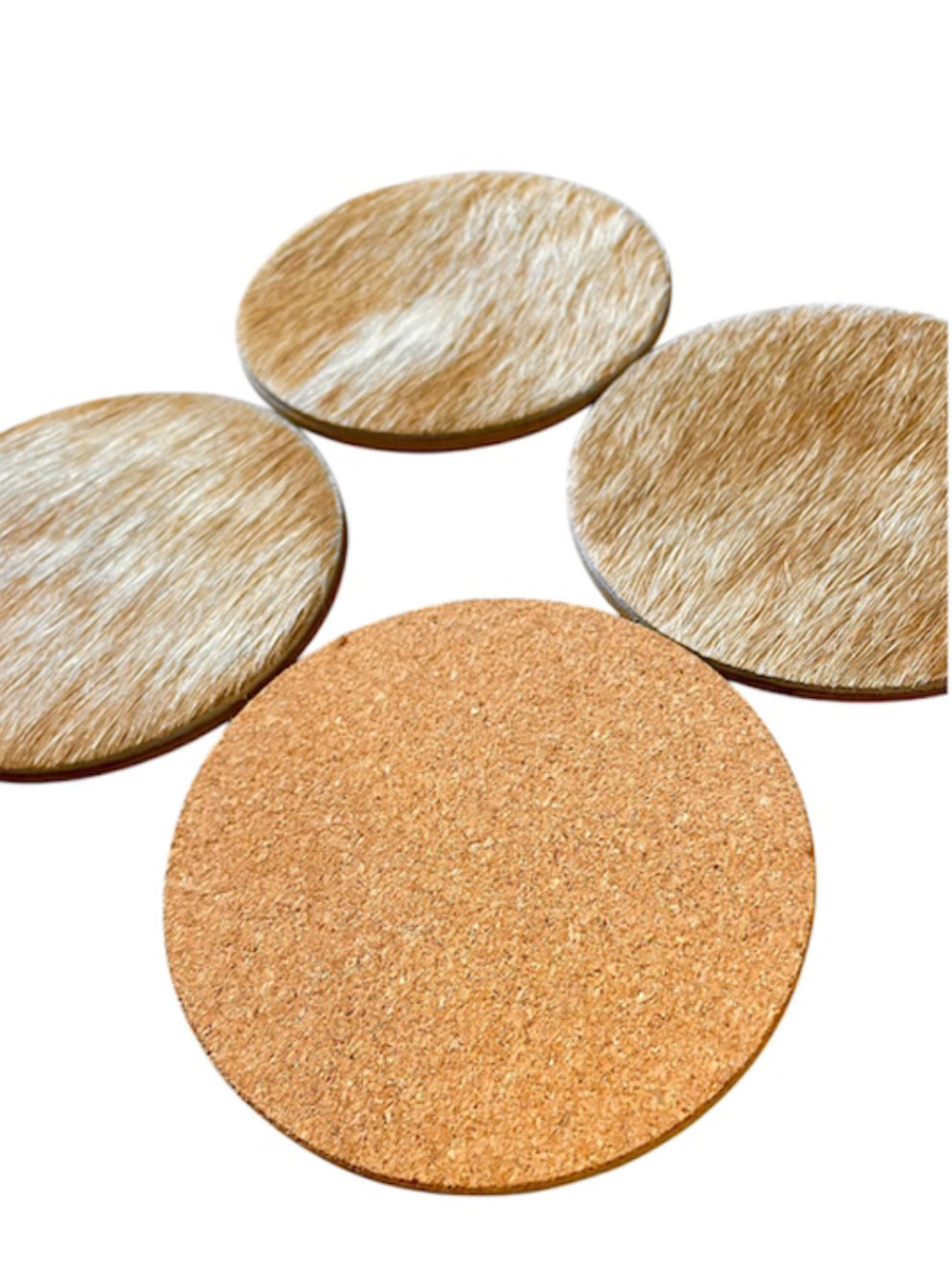 A8389- 100% Hide & Leather Coasters
