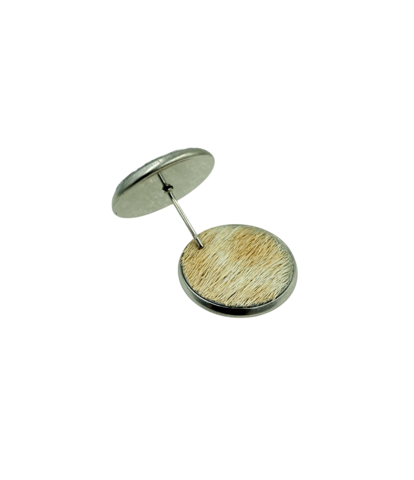 J7051 - Round Hide Stud Earrings - Rawhide Western Wear 