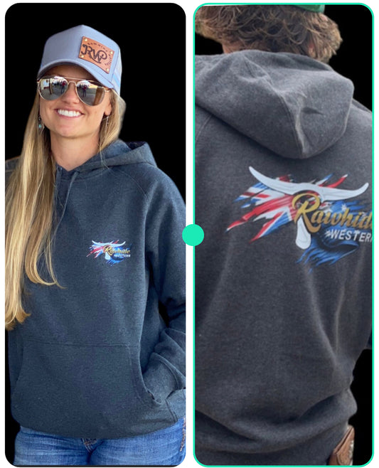 P4124 - Rawhide Asphalt Marle Hoodie - Unisex