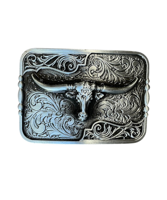 A8829 - Antique Silver Colour Western Belt Buckle