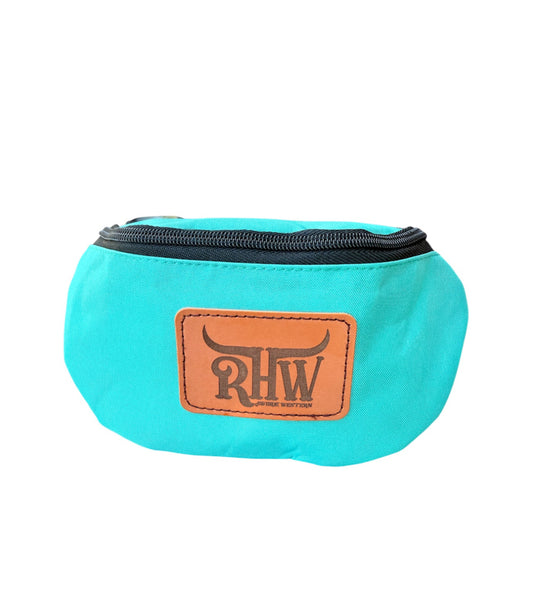 T5528T  - Turquoise Nylon Saddle Pouch