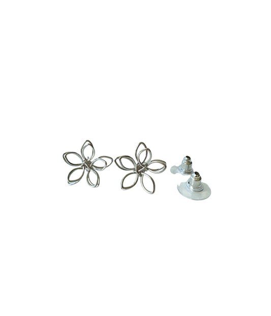 J6491 - Wired Flower Stud Earrings